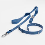 Deep Blue Collar + Leash Set